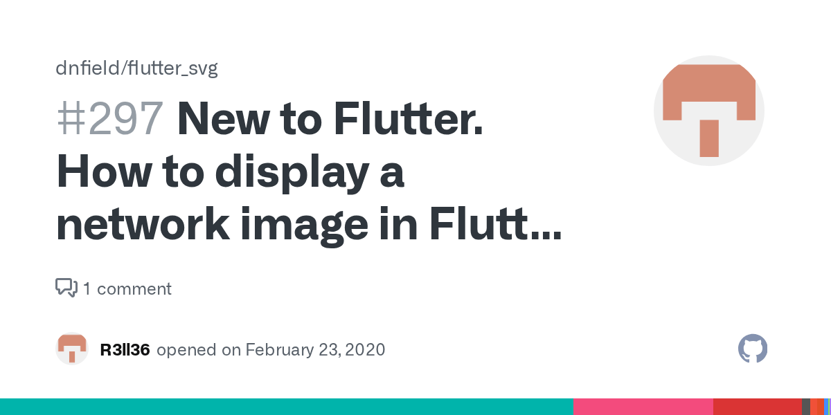 New to Flutter. How to display a network image in Flutter with cached