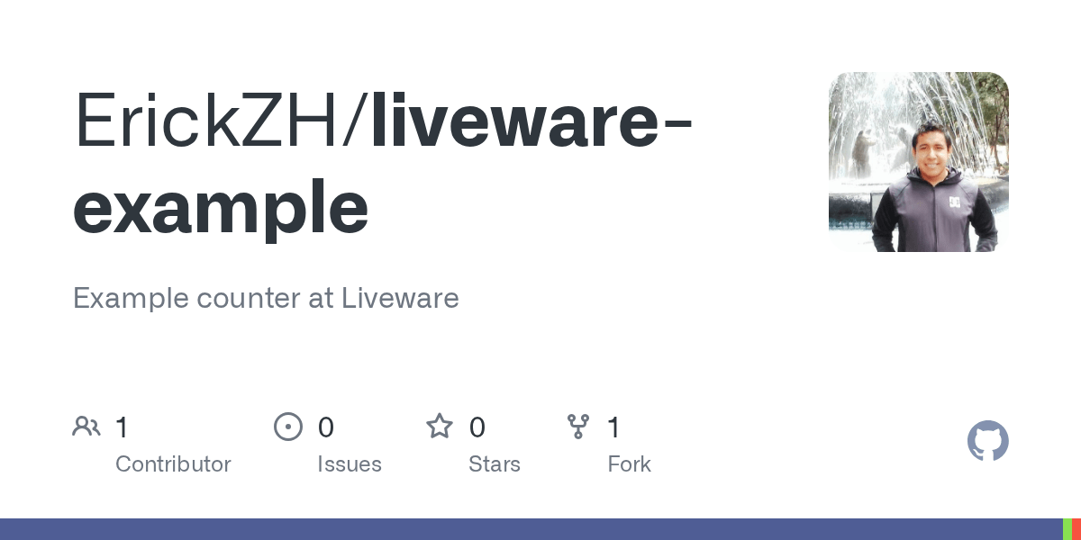 GitHub ErickZH/livewareexample Example counter at Liveware