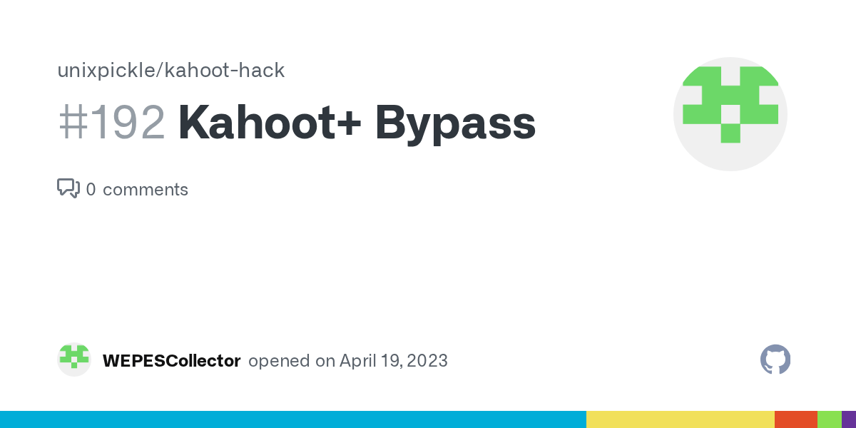 Kahoot+ Bypass · Issue 192 · unixpickle/kahoothack · GitHub
