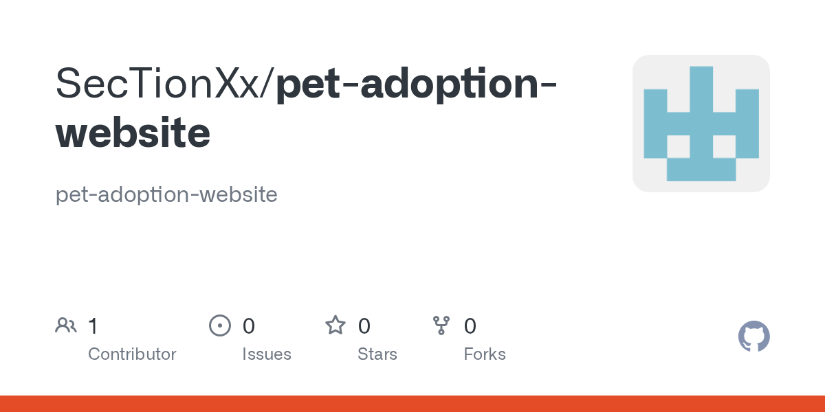 GitHub SecTionXx/petadoptionwebsite petadoptionwebsite