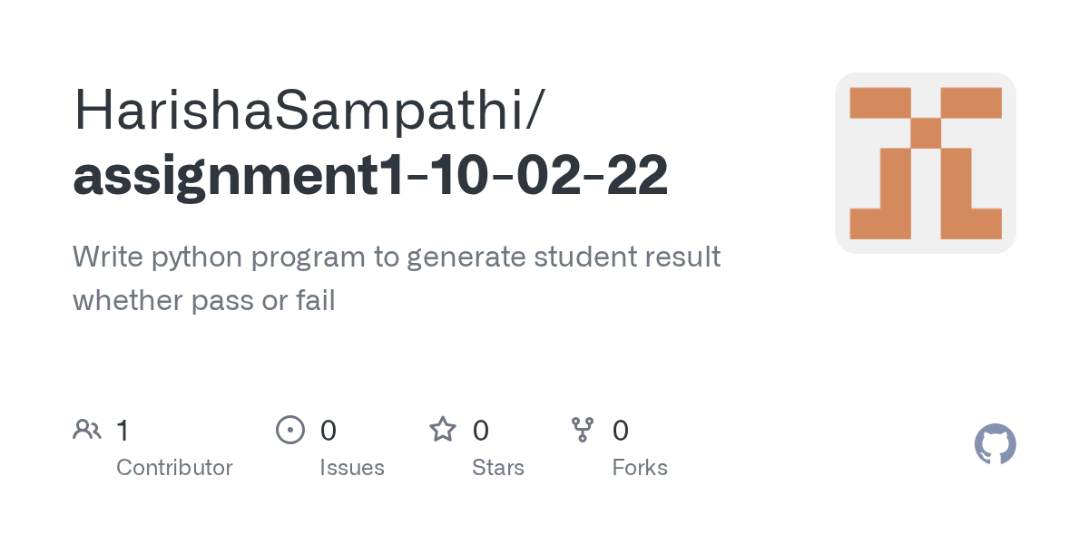 GitHub HarishaSampathi/assignment1100222 Write