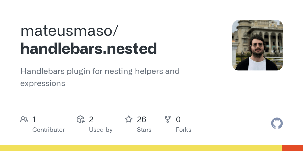 GitHub mateusmaso/handlebars.nested Handlebars plugin for nesting