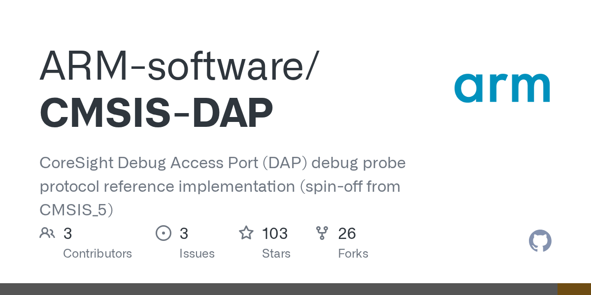 GitHub ARMsoftware/CMSISDAP CoreSight Debug Access Port (DAP