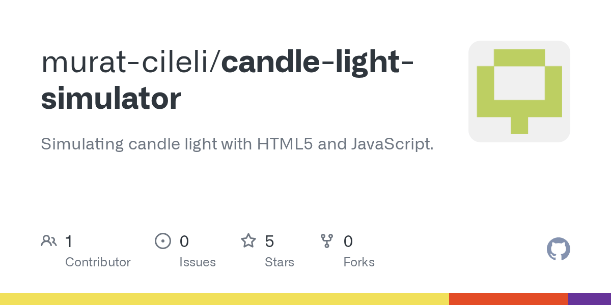 GitHub muratcileli/candlelightsimulator Simulating candle light