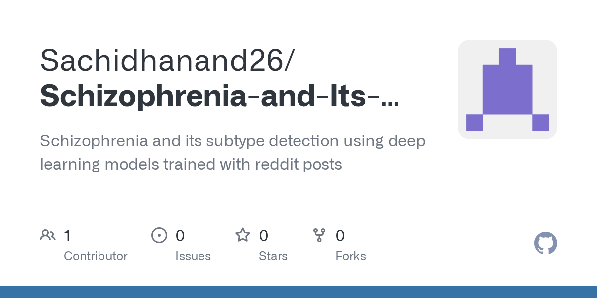 GitHub Sachidhanand26/SchizophreniaandItsSubtypeDetectionUsing