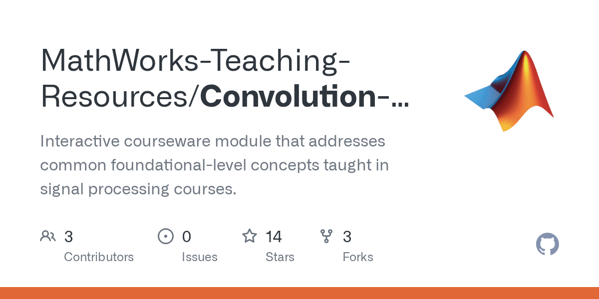 GitHub MathWorksTeachingResources/ConvolutionDigitalSignal