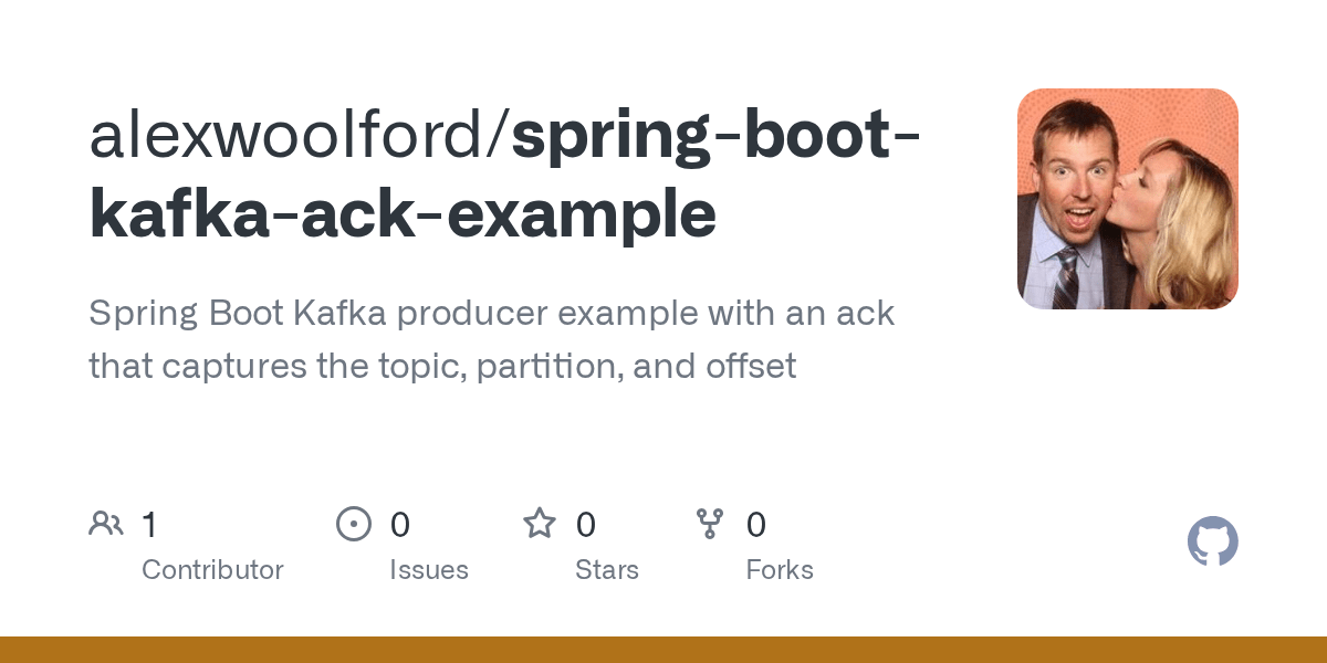 GitHub alexwoolford/springbootkafkaackexample Spring Boot Kafka