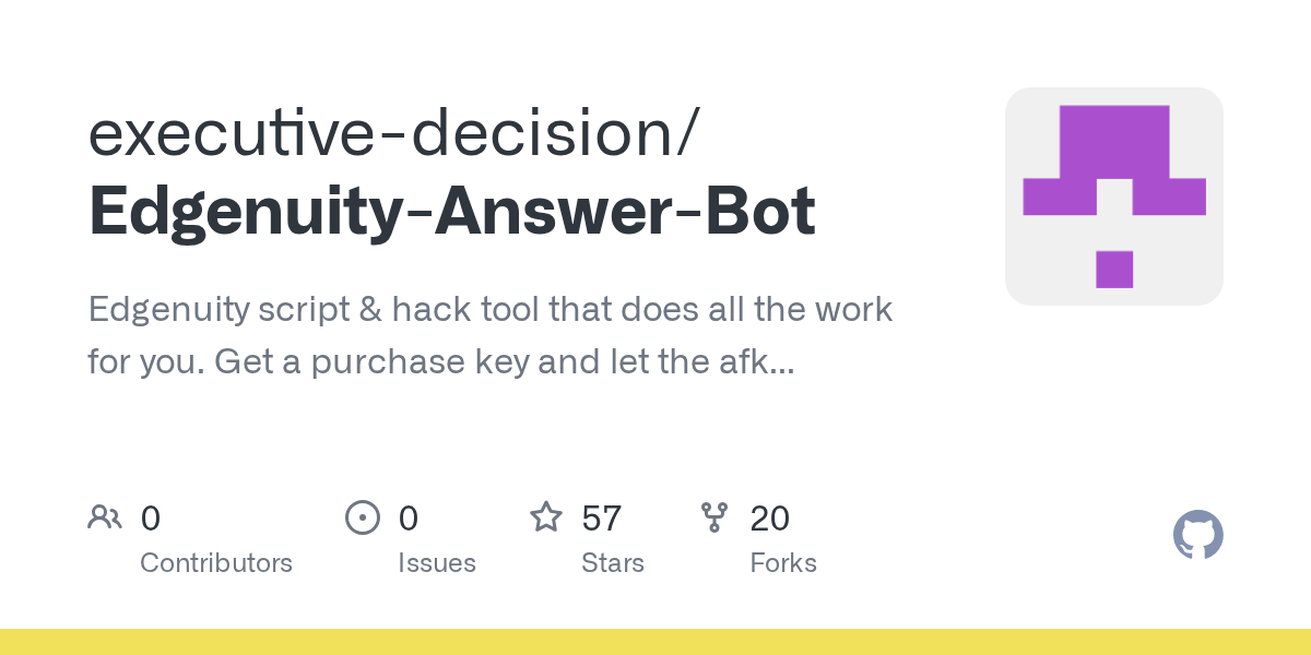 GitHub - executive-decision/Edgenuity-Answer-Bot: Edgenuity script