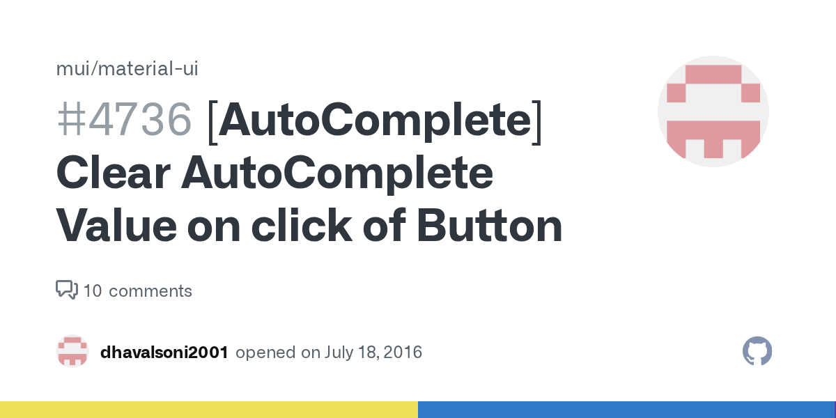 Clear Value on click of Button · Issue