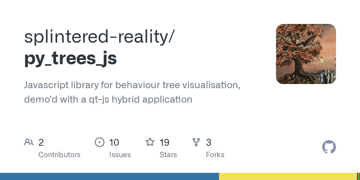 GitHub splinteredreality/py_trees_js Javascript library for