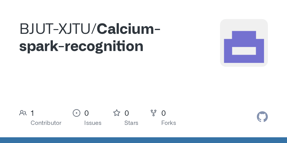 GitHub BJUTXJTU/Calciumsparkrecognition