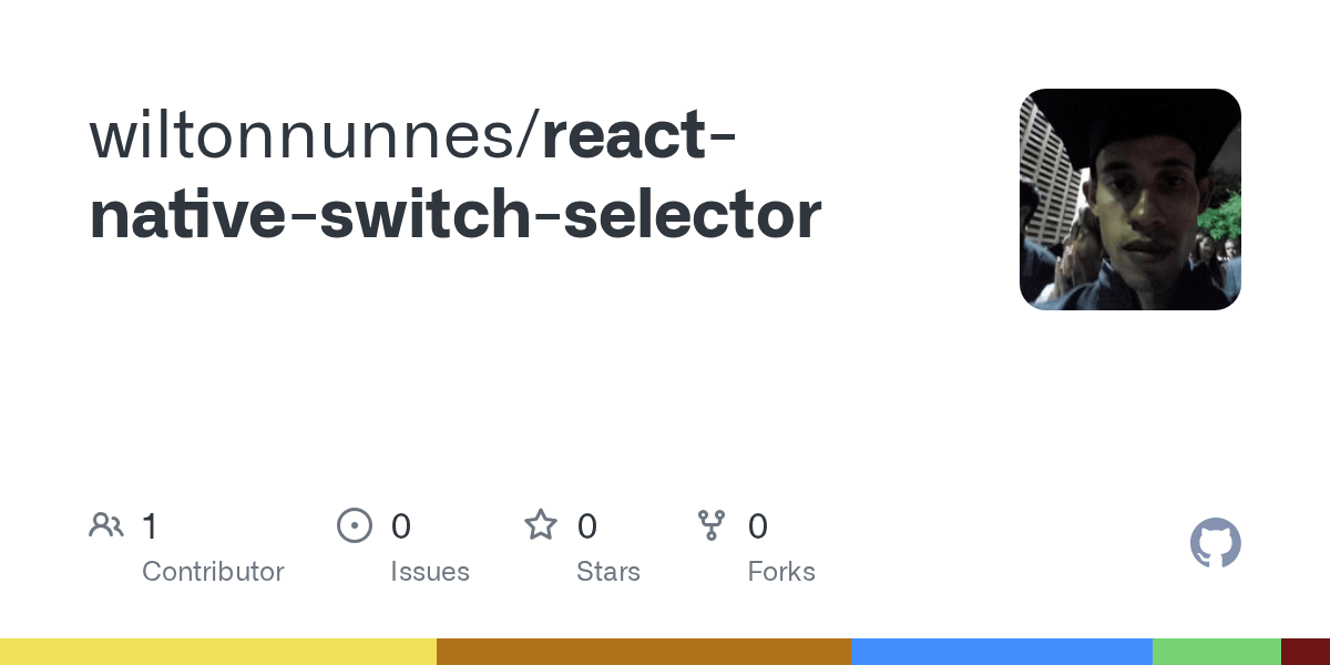 GitHub wiltonnunnes/reactnativeswitchselector