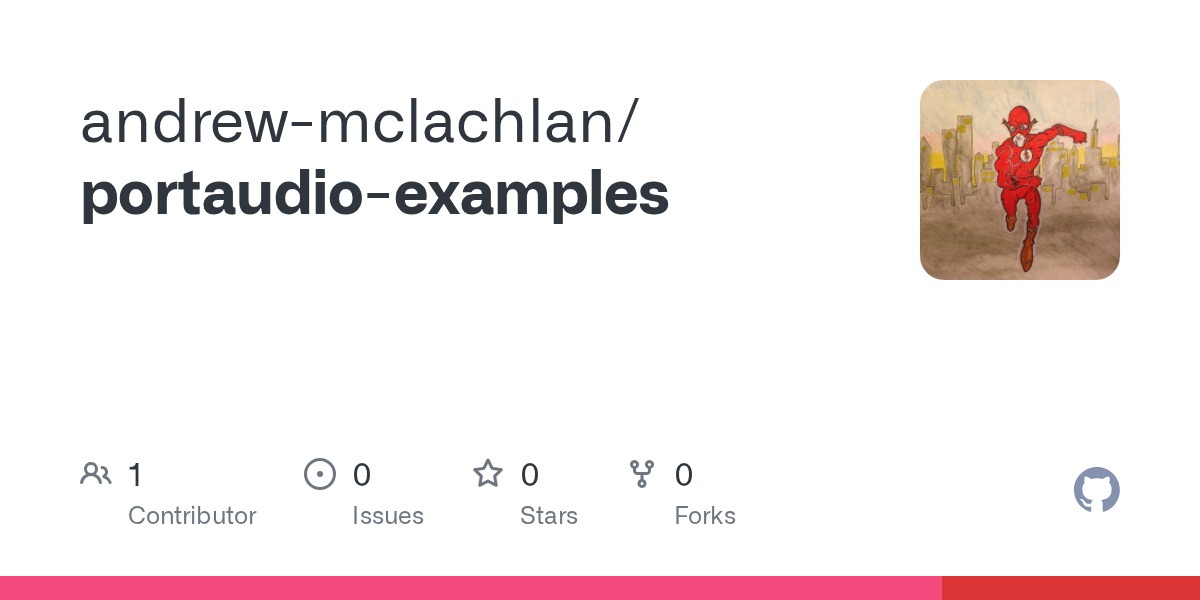 GitHub andrewmclachlan/portaudioexamples