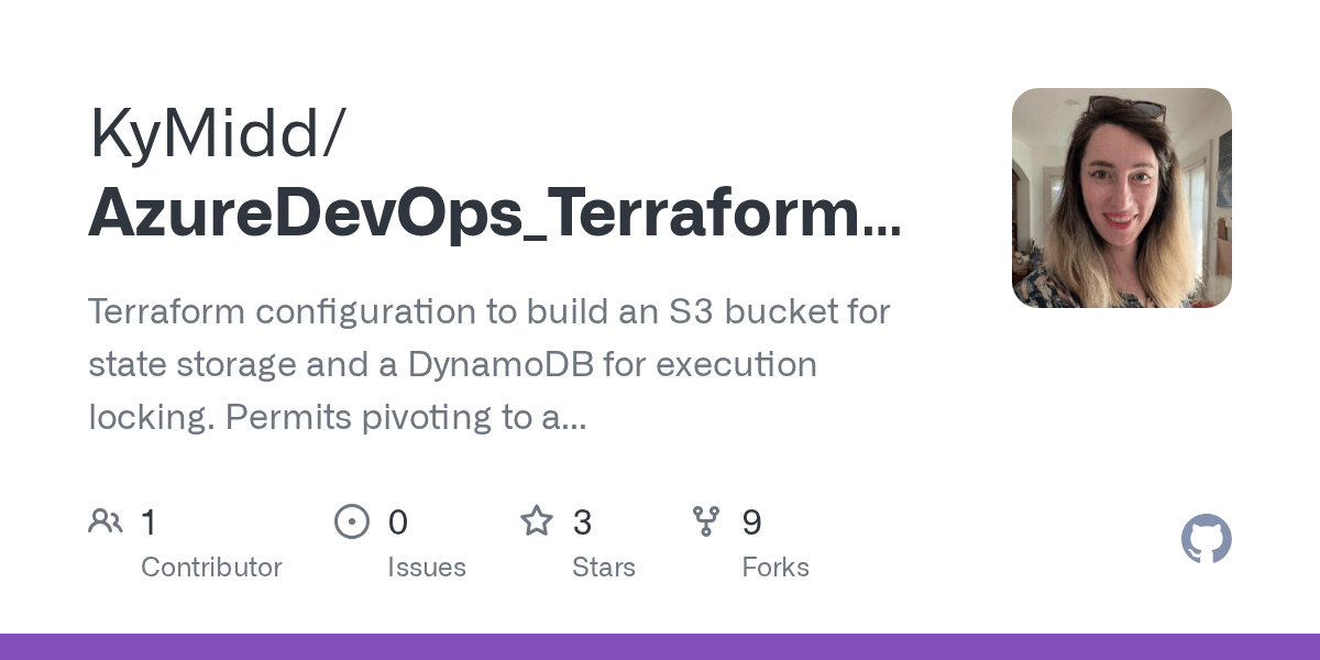 GitHub KyMidd/AzureDevOps_Terraform_AwsSeed Terraform configuration