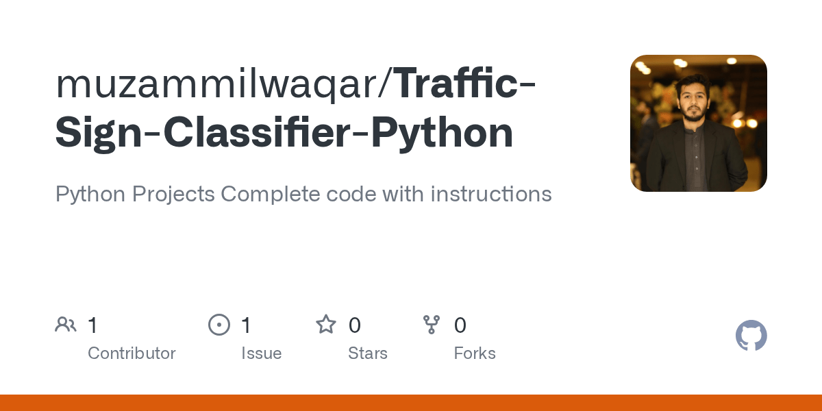 GitHub muzammilwaqar/TrafficSignClassifierPython Python Projects