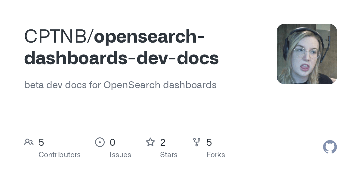 GitHub CPTNB/opensearchdashboardsdevdocs beta dev docs for