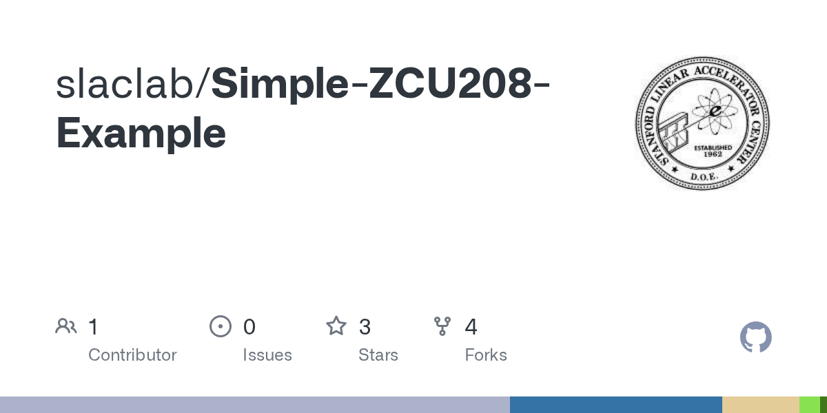 GitHub - slaclab/Simple-ZCU208-Example