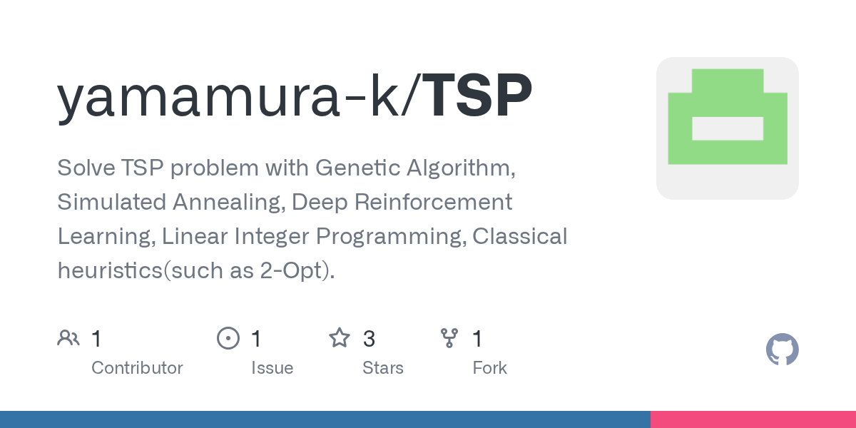 GitHub yamamurak/TSP Solve TSP problem with Algorithm