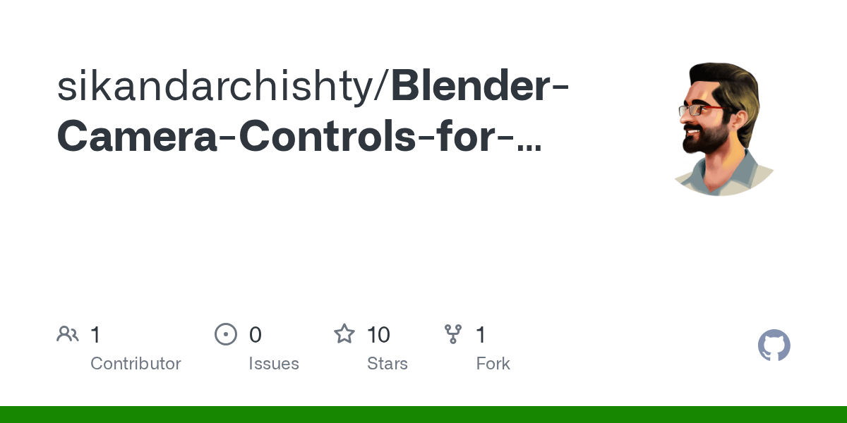 GitHub sikandarchishty/BlenderCameraControlsforUnity