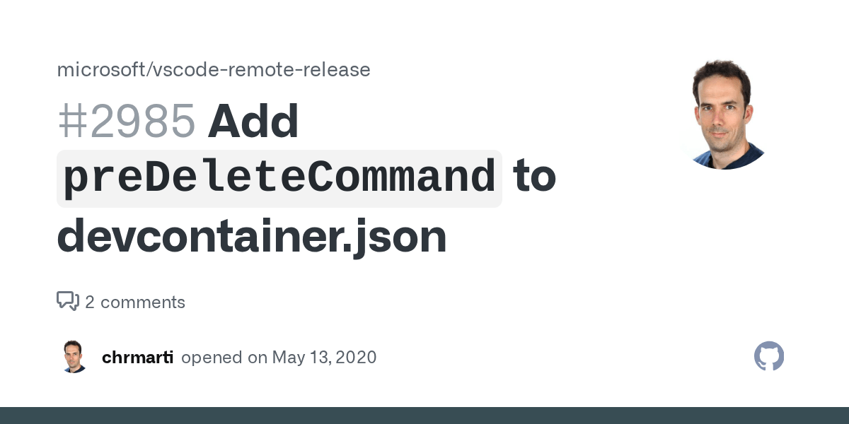 Add to devcontainer.json · Issue 2985 · microsoft