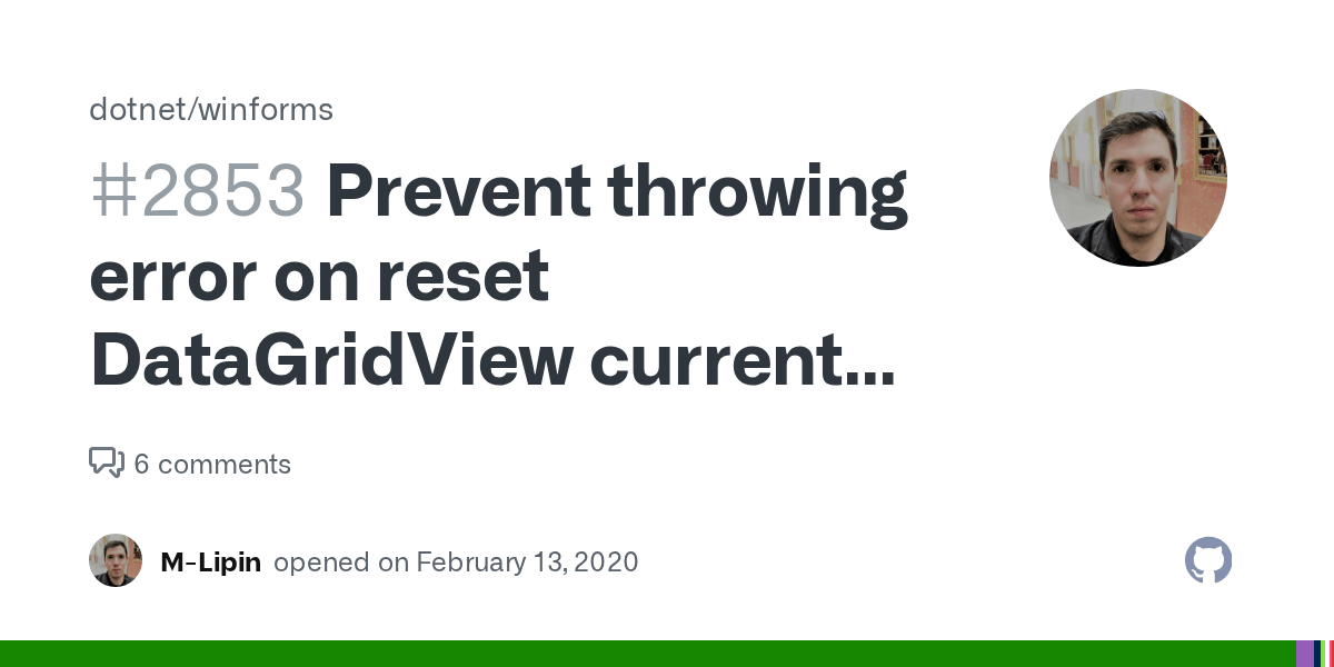 Prevent throwing error on reset DataGridView current cell address while binding with DataSource