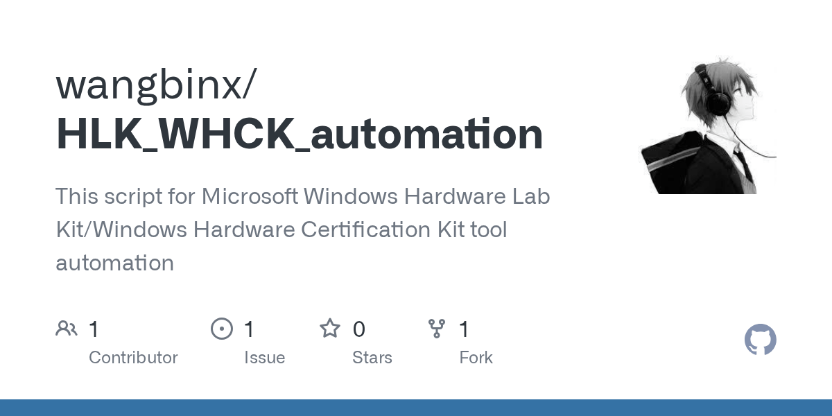 GitHub wangbinx/HLK_WHCK_automation This script for Microsoft
