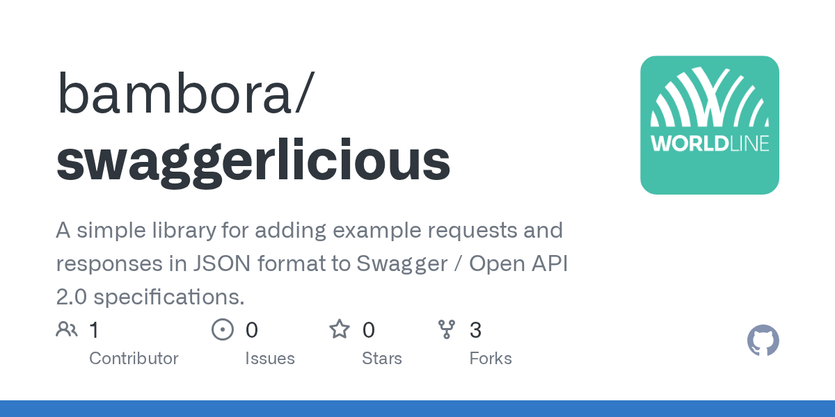 GitHub bambora/swaggerlicious A simple library for adding example
