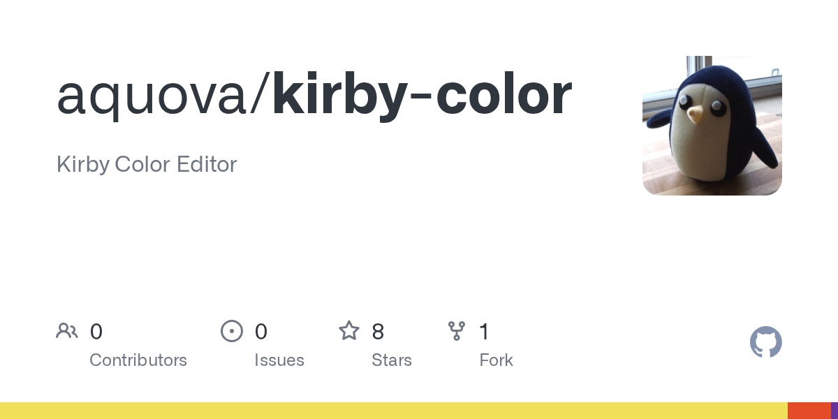 GitHub aquova/kirbycolor Kirby Color Editor
