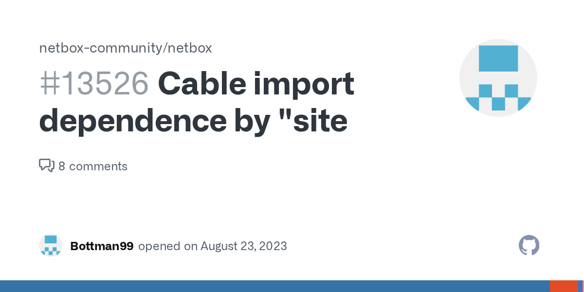 Cable import dependence by "site · Issue 13526 ·