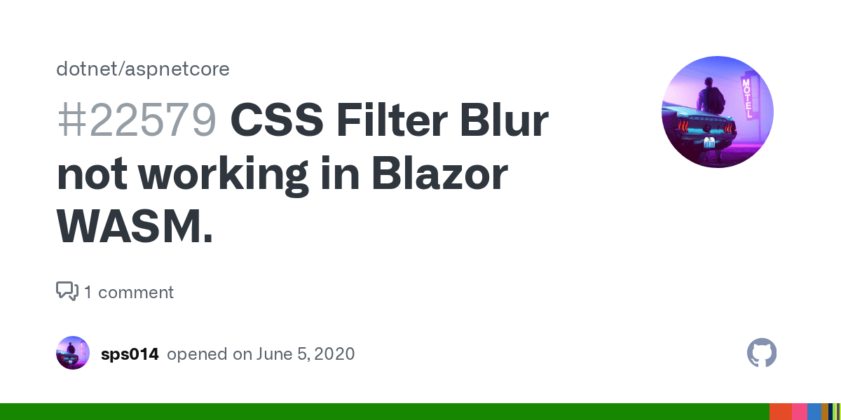CSS Filter Blur not working in Blazor WASM. · Issue 22579 ·