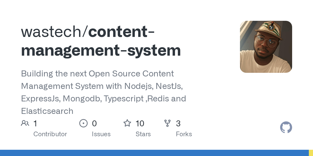 GitHub wastech/contentmanagementsystem Building the next Open