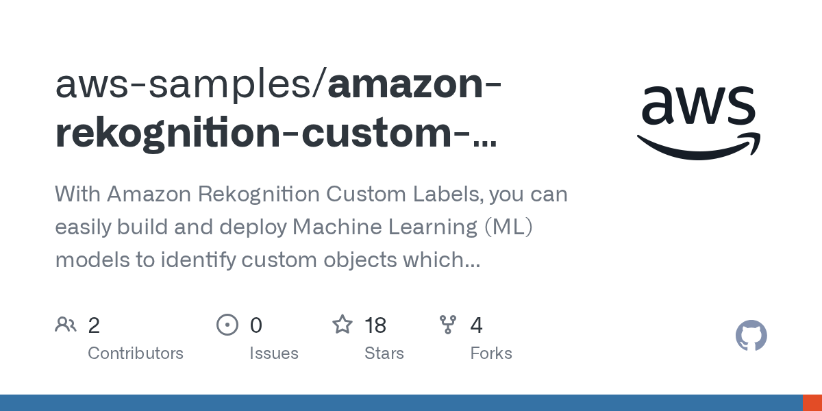 GitHub awssamples/amazonrekognitioncustomlabelsa2iautomated