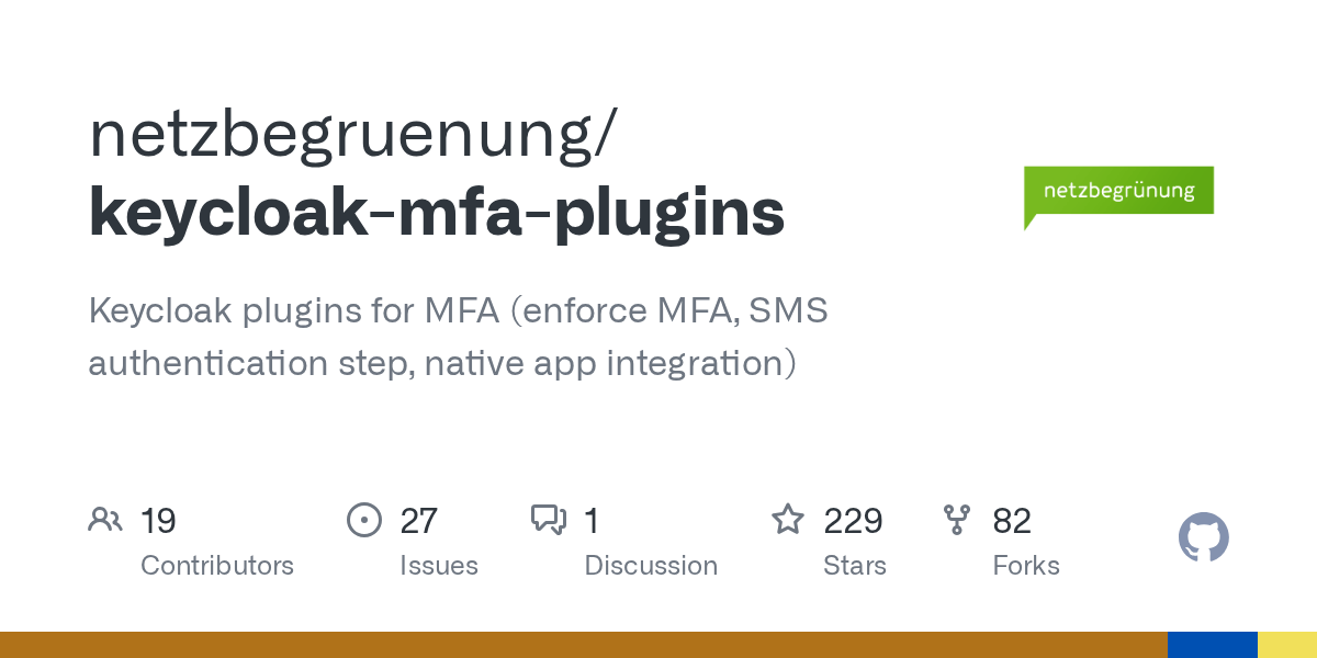 GitHub netzbegruenung/keycloakmfaplugins Keycloak Authentication