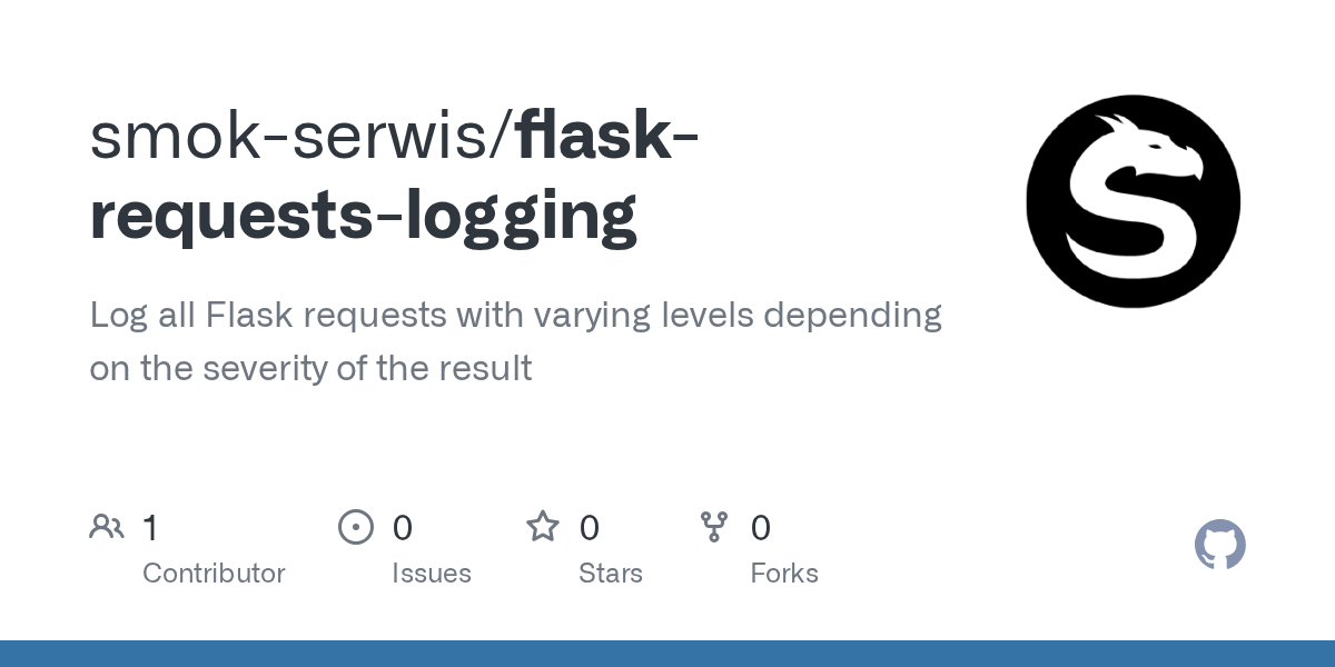GitHub smokserwis/flaskrequestslogging Log all Flask requests