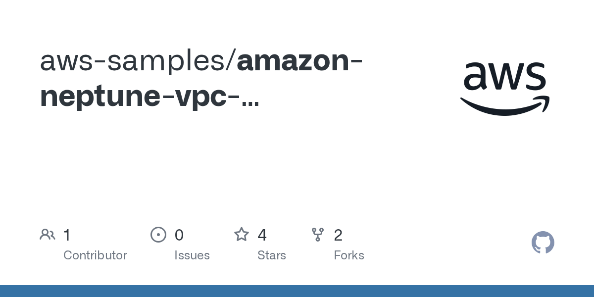 GitHub awssamples/amazonneptunevpcvisualization