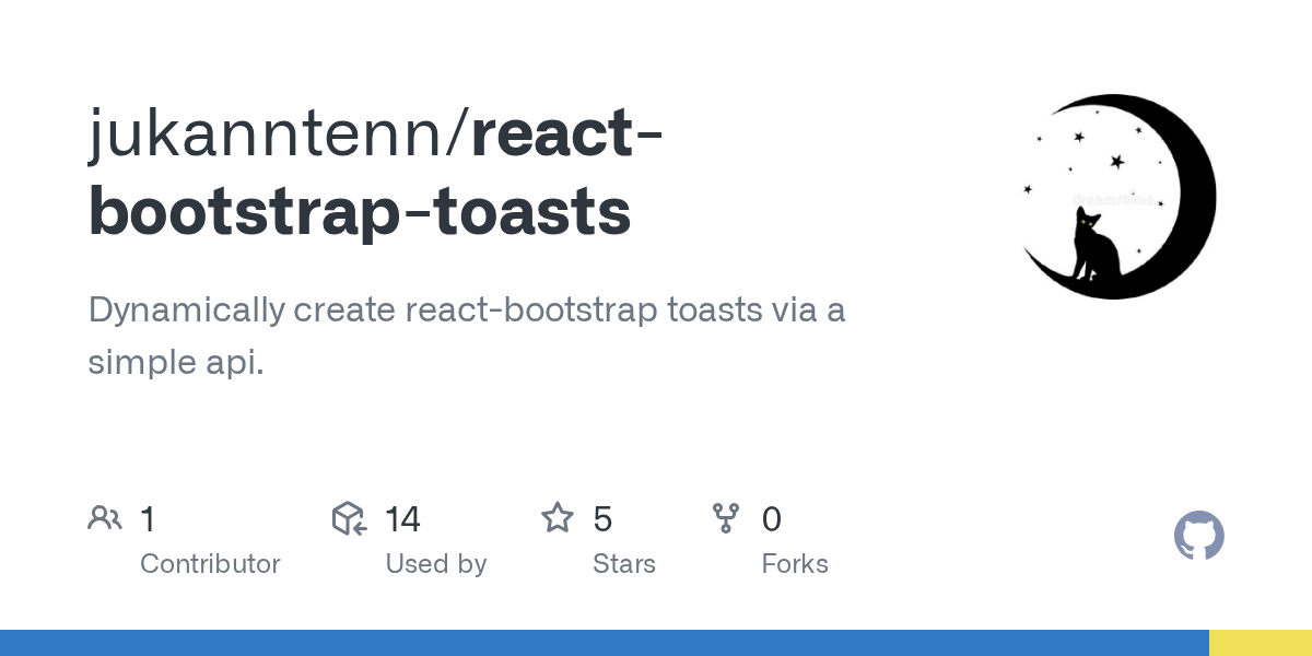 GitHub jukanntenn/reactbootstraptoasts Dynamically create react