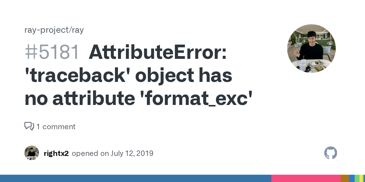 AttributeError 'traceback' object has no attribute 'format_exc