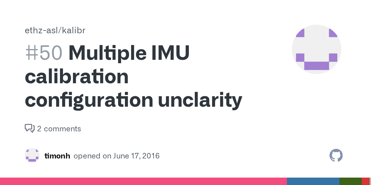 Multiple IMU calibration configuration unclarity · Issue 50 · ethzasl