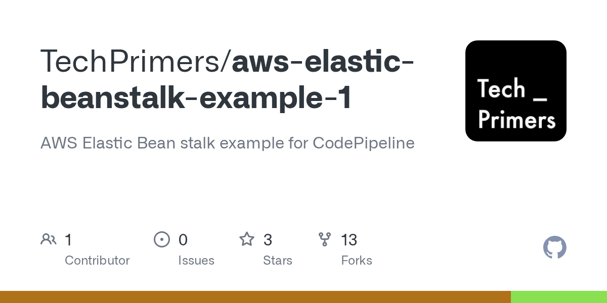 GitHub TechPrimers/awselasticbeanstalkexample1 AWS Elastic Bean