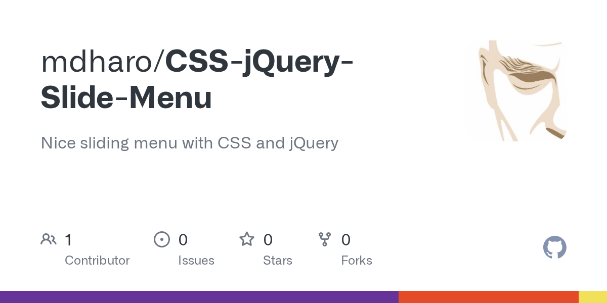 GitHub mdharo/CSSjQuerySlideMenu Nice sliding menu with CSS and