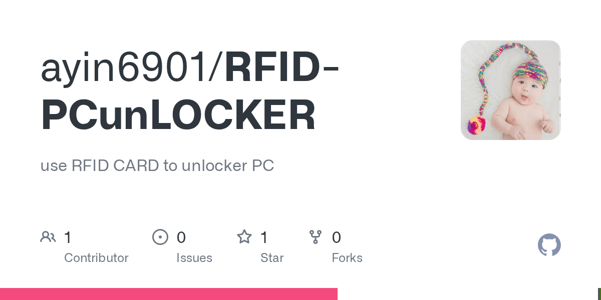 GitHub ayin6901/RFIDPCunLOCKER use RFID CARD to unlocker PC