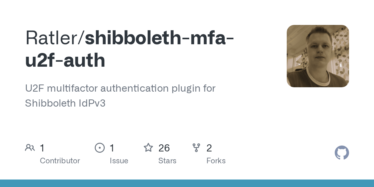 GitHub Ratler/shibbolethmfau2fauth U2F multifactor authentication