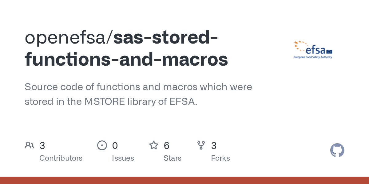 GitHub openefsa/sasstoredfunctionsandmacros Source code of