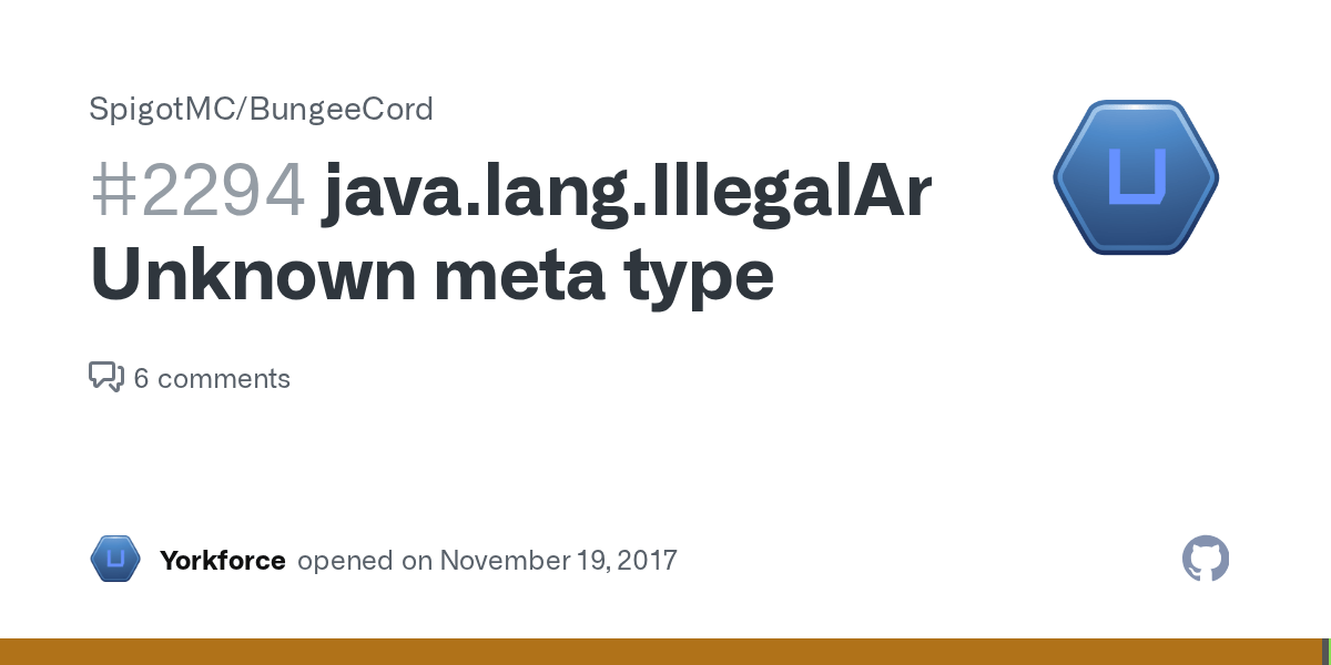 java.lang.IllegalArgumentException Unknown meta type · Issue 2294
