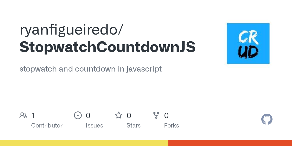 GitHub ryanfigueiredo/StopwatchCountdownJS stopwatch and countdown