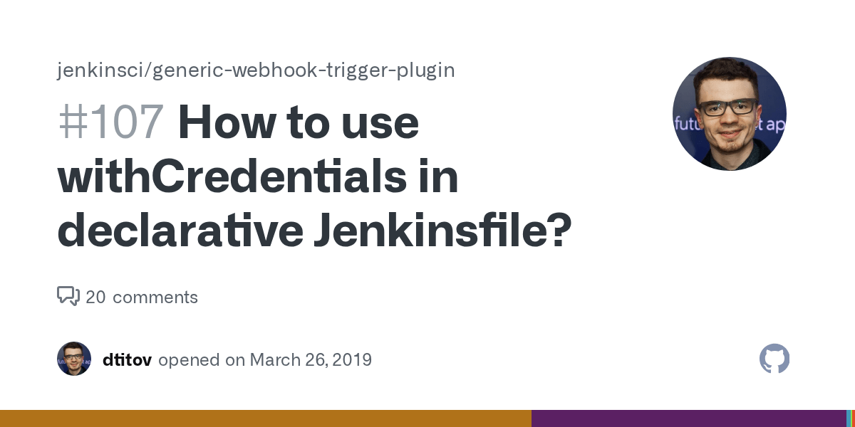 How to use withCredentials in declarative Jenkinsfile? · Issue 107