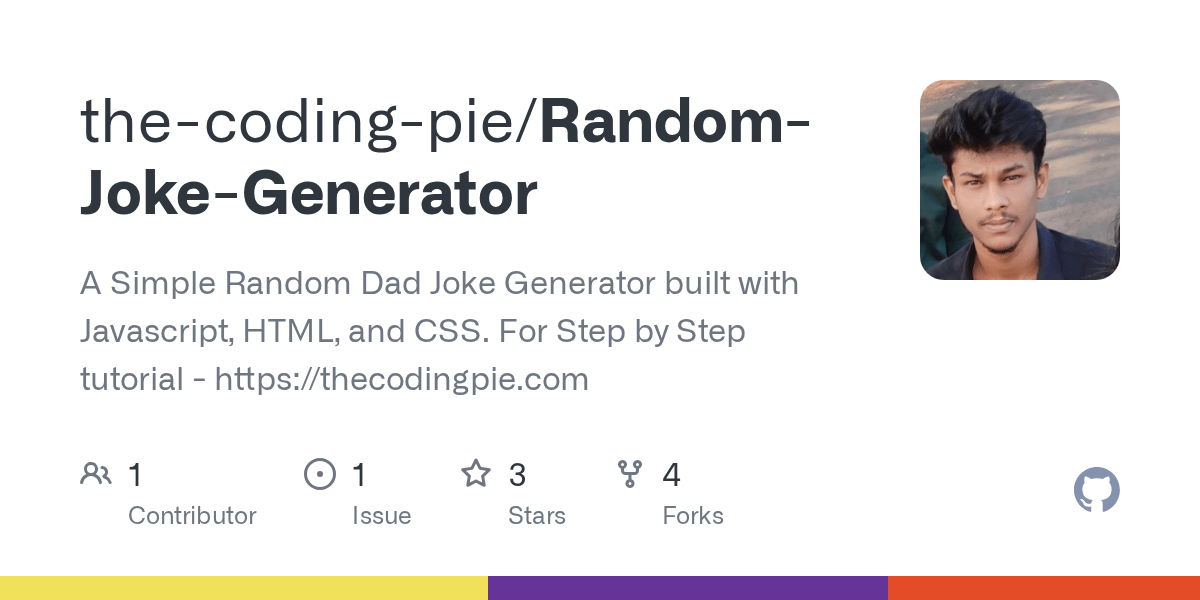 GitHub thecodingpie/RandomJokeGenerator A Simple Random Dad Joke
