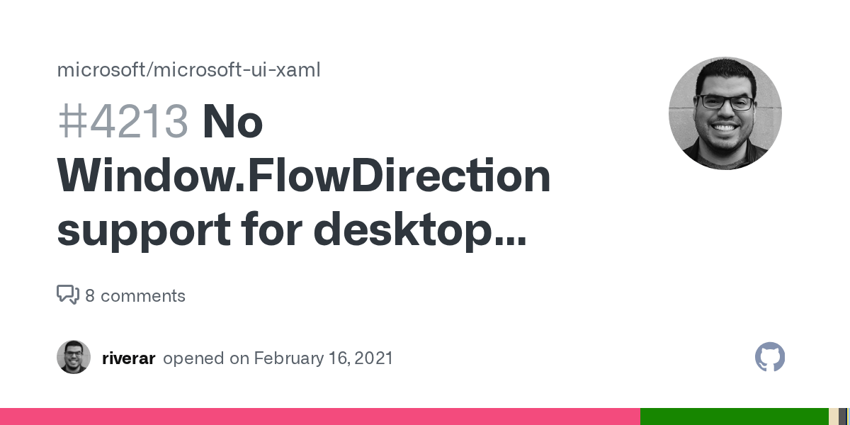 No Window.FlowDirection support for desktop applications · Issue 4213