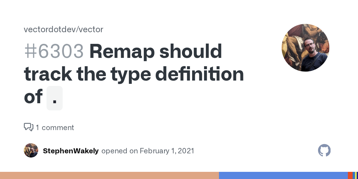 Remap should track the type definition of `.` · Issue 6303