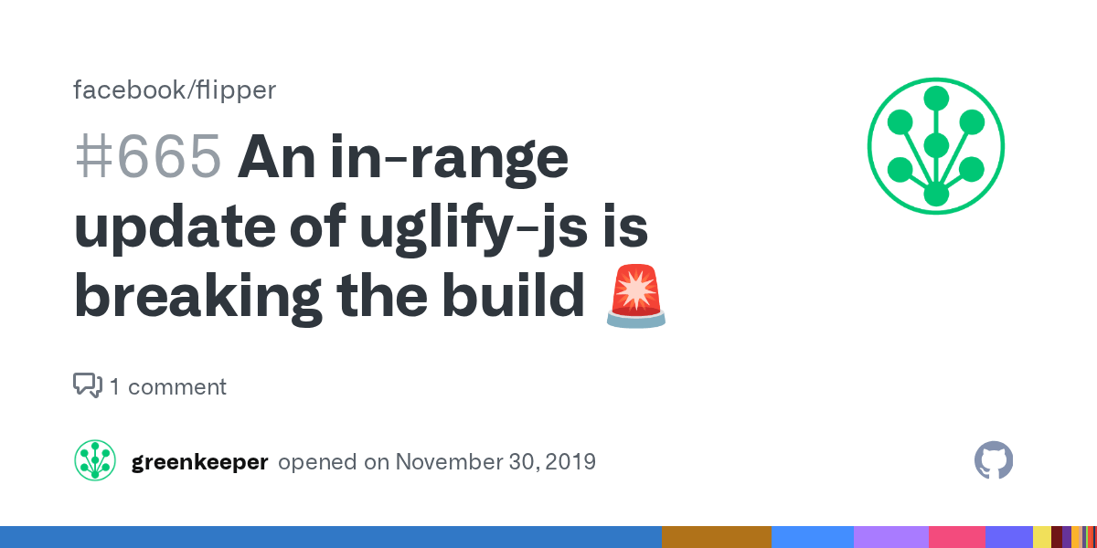 An inrange update of uglifyjs is breaking the build 🚨 · Issue 665